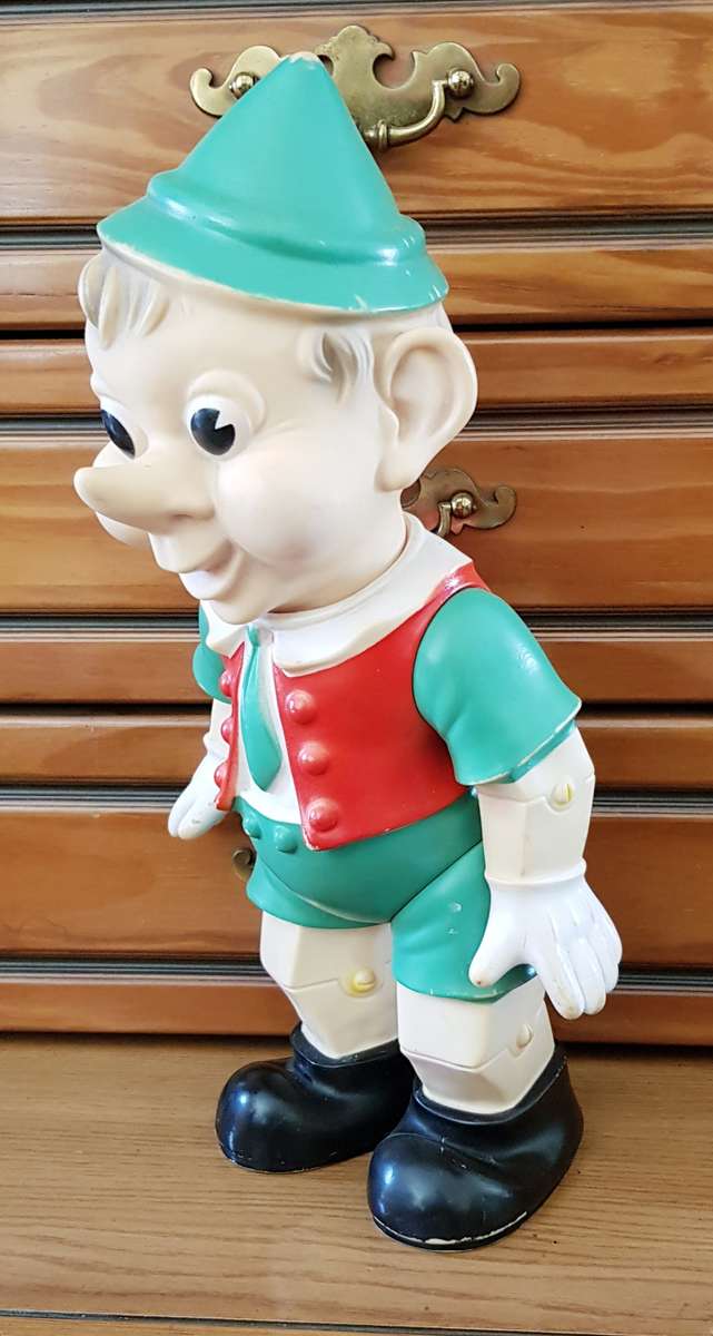 Rare PINOCCHIO rubber figurine (1960's) - good condition