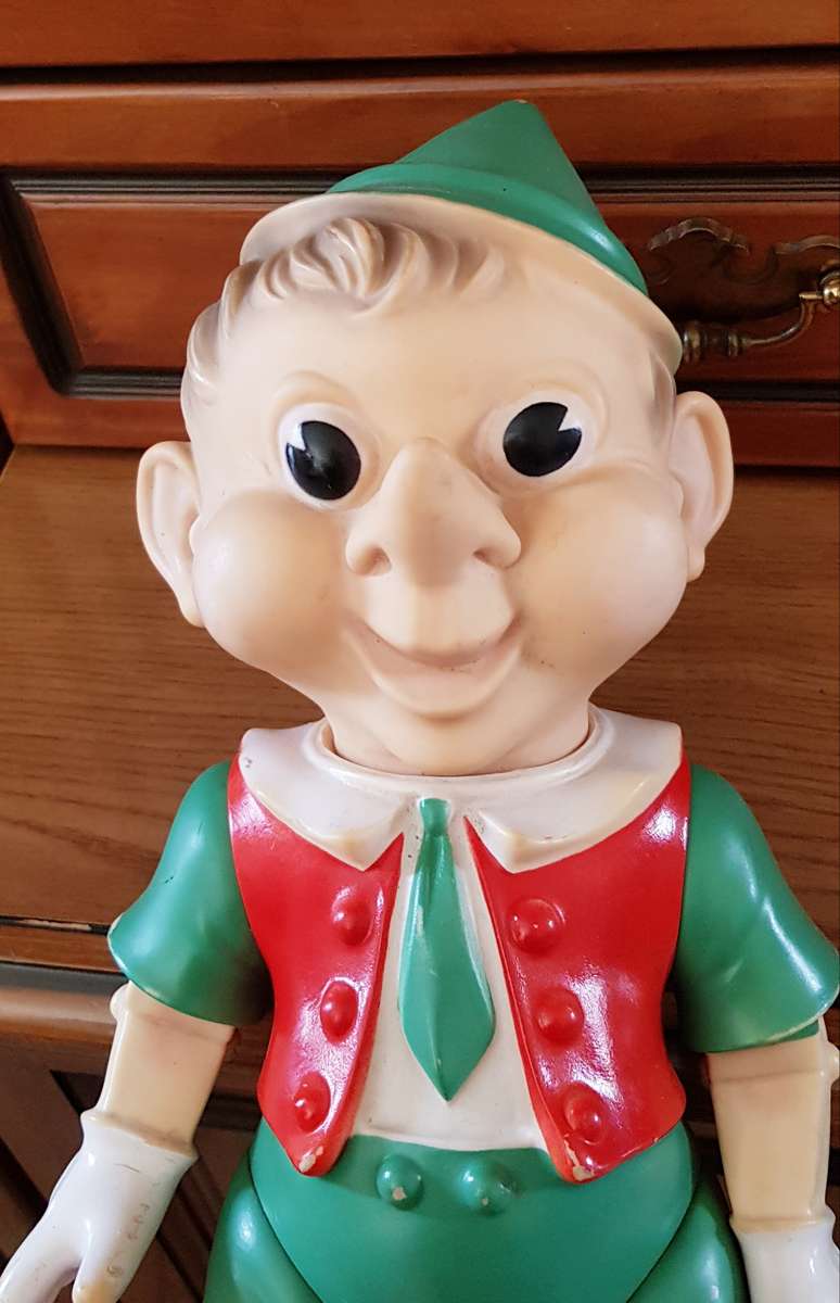 Rare PINOCCHIO rubber figurine (1960's) - good condition