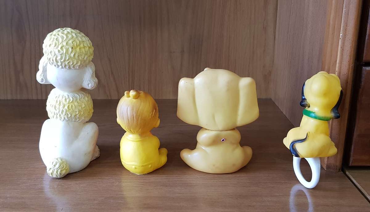 Adorable lot of Vintage Squeaky toys