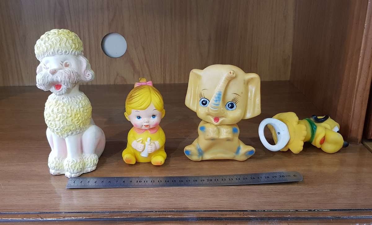 Adorable lot of Vintage Squeaky toys