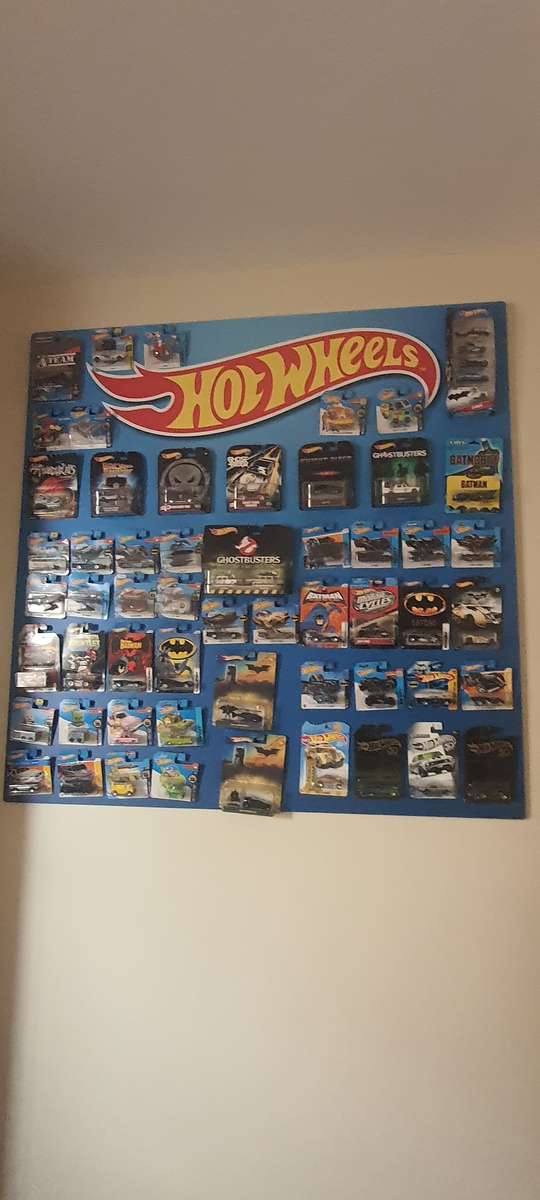 Hotwheels custom made display stand.