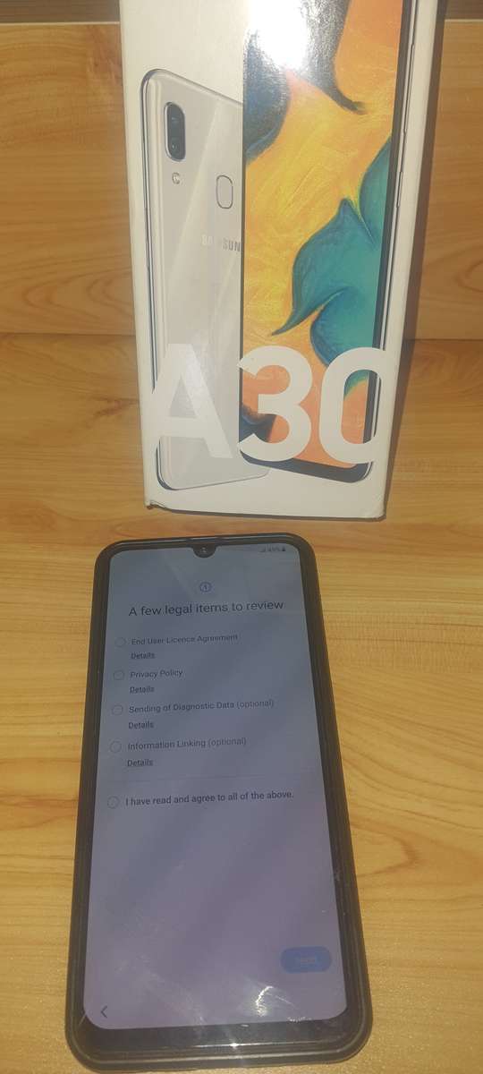 Samsung A30 phone .Immaculate condition .