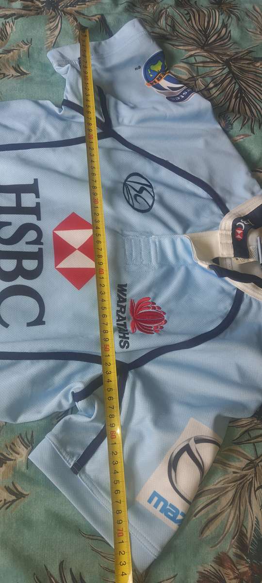 Rare Super 12 rugby Waratahs player issue jersey .