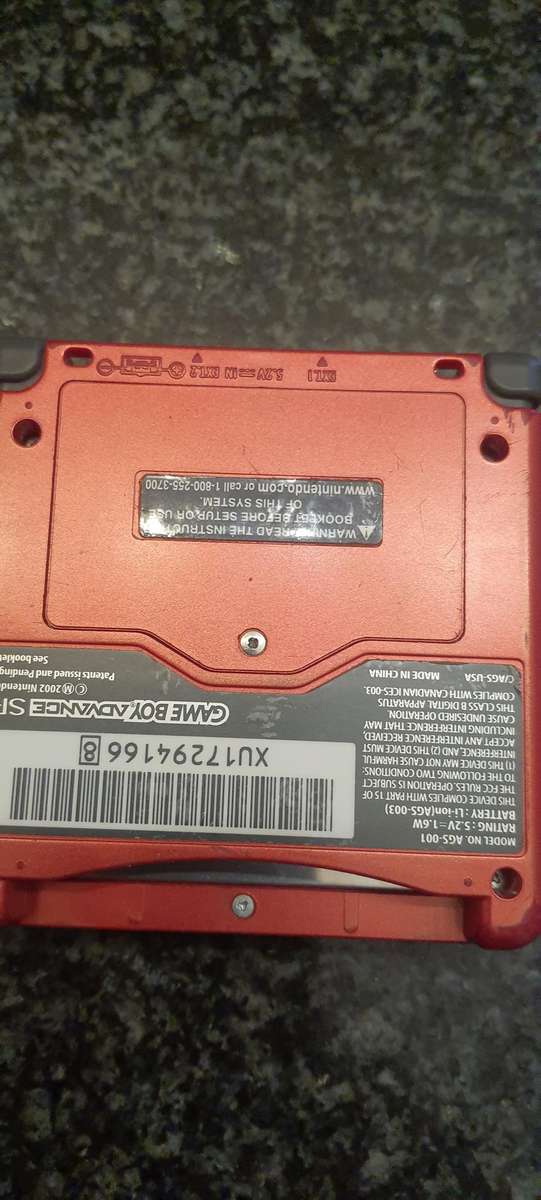 Rare Nintendo Gameboy advance SP (Please read description)