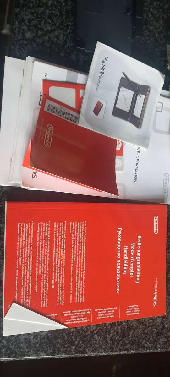 Nintendo 3ds Box ,docking station and manuals .No game console.