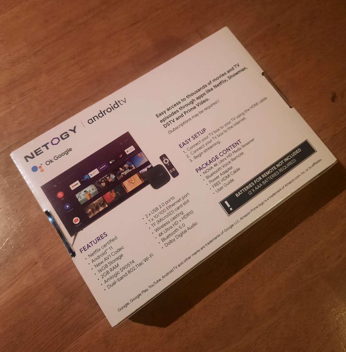 Netogy Nova 4K Ultra HD Android TV Box