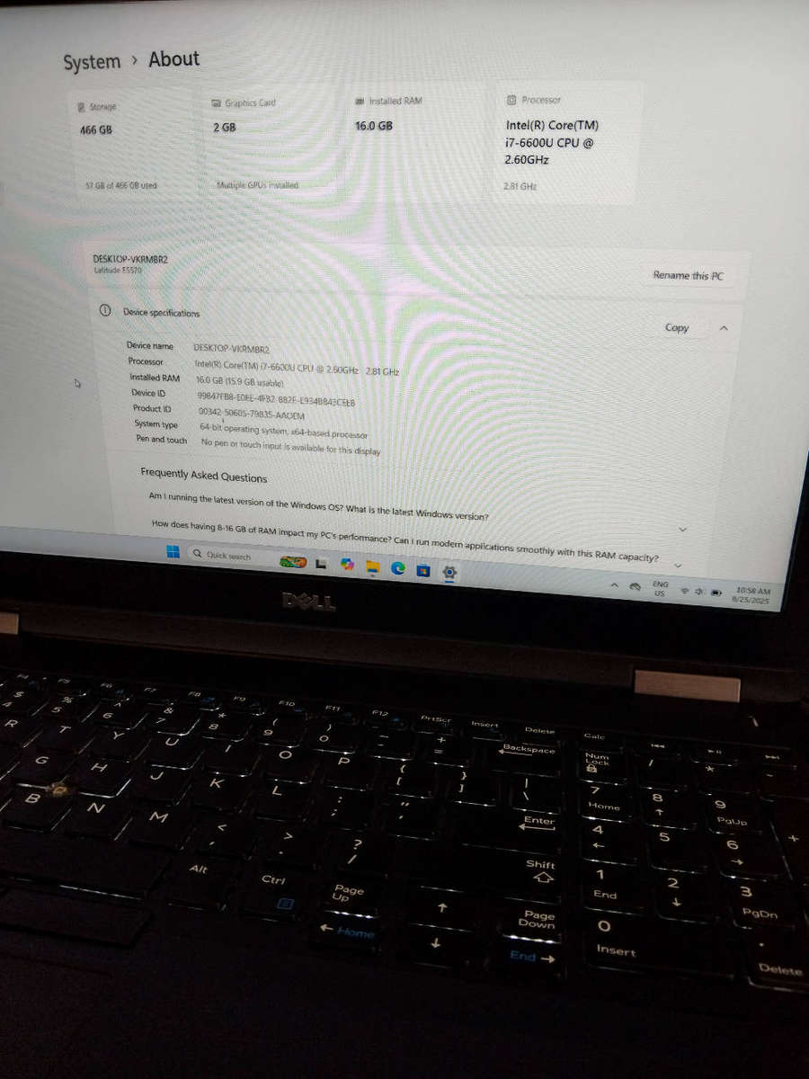 Dell Latitude E5570 i7 Laptop
