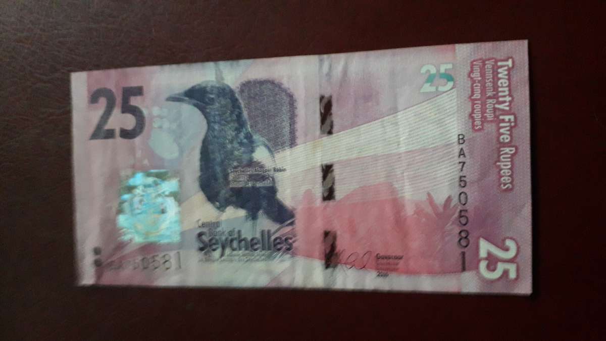 Seychelles  25 Rupees  2016