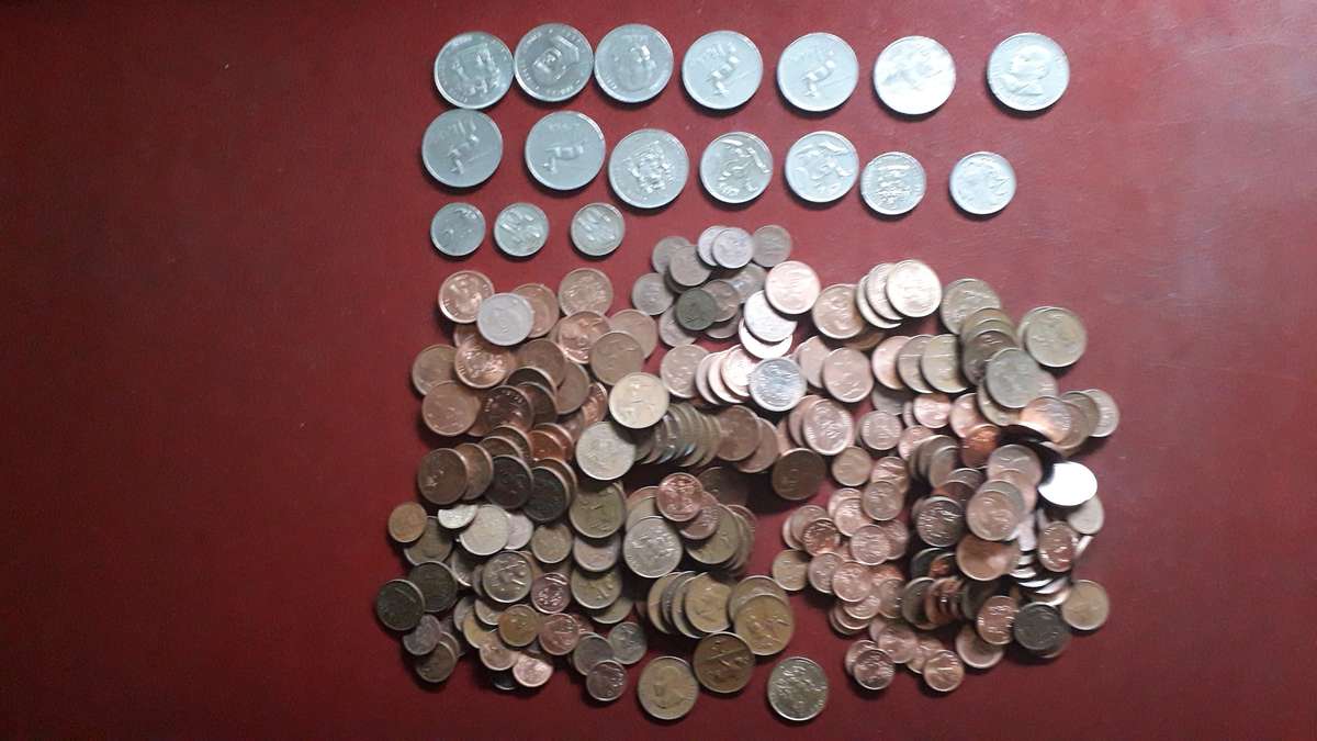 RSA  combo 1 & 2 & 5 & 10 & 20 & 50 cent + 1 Rand coins