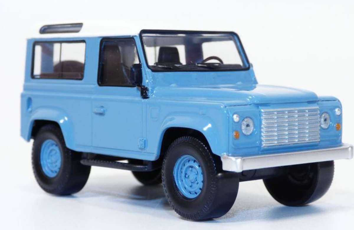 Land Rover Defender 1995 blue&white 1/43 Norev NEW+boxed #6180 instant wheels