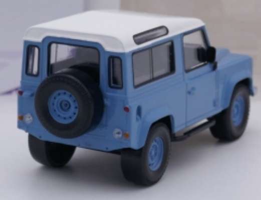 Land Rover Defender 1995 blue&white 1/43 Norev NEW+boxed #6180 instant wheels