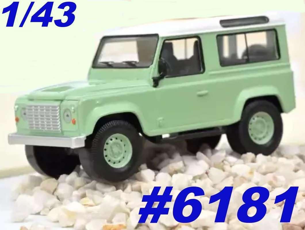 Land Rover Defender lt.green&white 1995 1/43 Norev NEW+boxed #6181 instant wheels