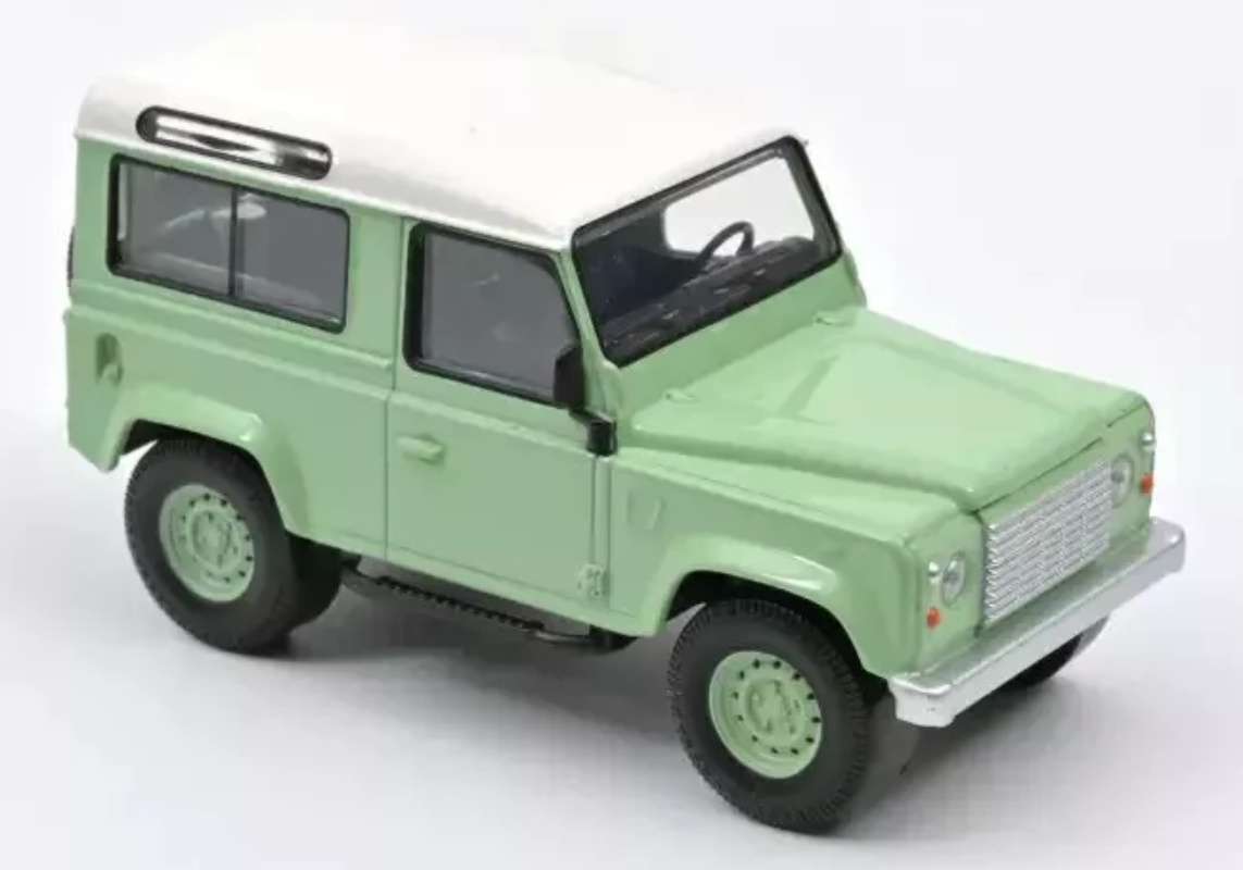 Land Rover Defender lt.green&white 1995 1/43 Norev NEW+boxed #6181 instant wheels