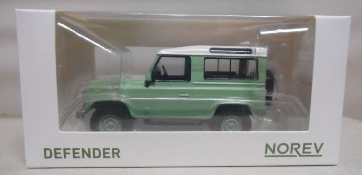 Land Rover Defender lt.green&white 1995 1/43 Norev NEW+boxed #6181 instant wheels