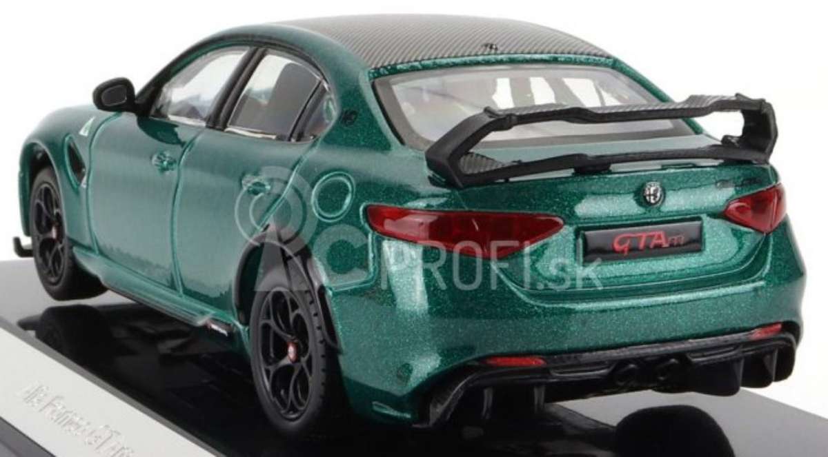 Alfa Romeo Giulia GTAm 2020 Montreal green metallic 1/43 Bburago NEW+boxed #6212 instant wheels
