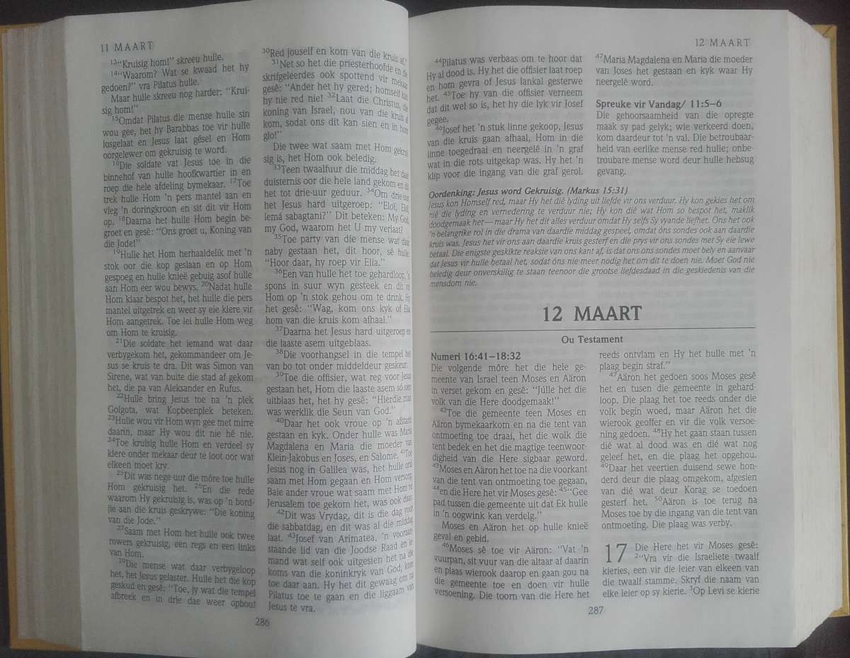 Bible - Die Eenjaar Bybel - 1989
