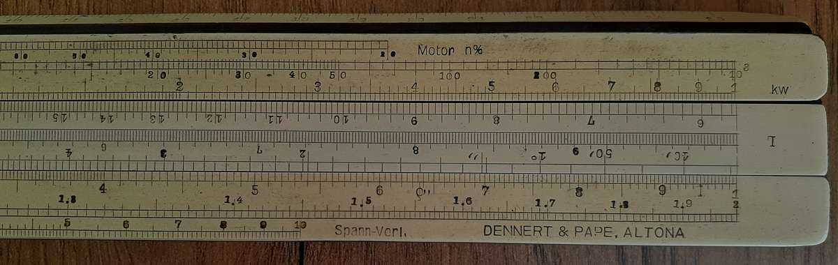 Sliding Rule - Dennert + Pape - Spain - vintage