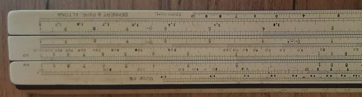 Sliding Rule - Dennert + Pape - Spain - vintage
