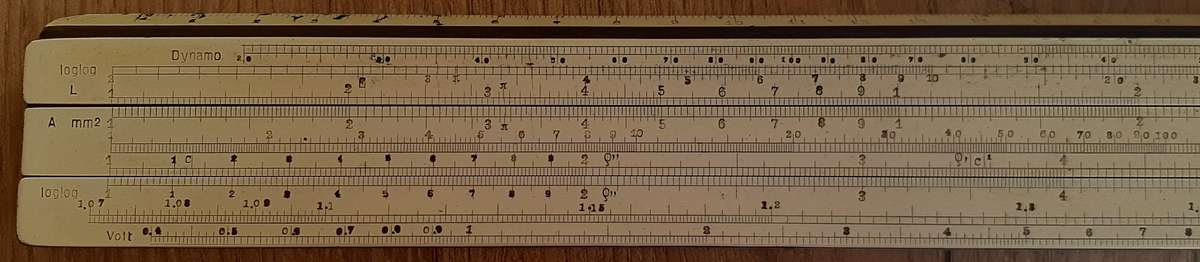 Sliding Rule - Dennert + Pape - Spain - vintage