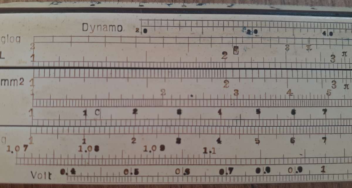 Sliding Rule - Dennert + Pape - Spain - vintage