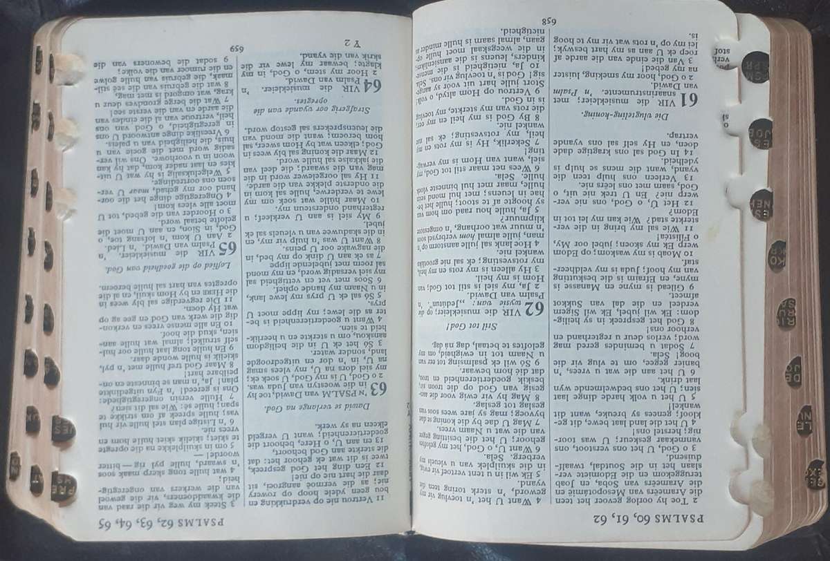 Bible - Die Bybel - 1933/54/71 - Leather - Pocket