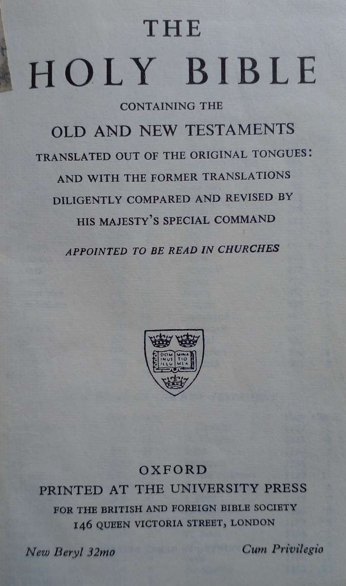 Bible - The Holy Bible - Oxford - 1946-58 - Pocket
