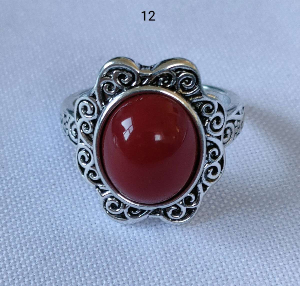 For Resellers- Gorgeous Lab Carnelian ring with lovely stone - US7