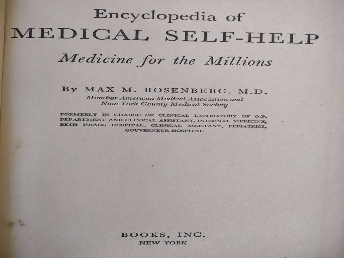 Encyclopedia of Medical Self-Help: USA: Good condition but discoloration on hard cover.