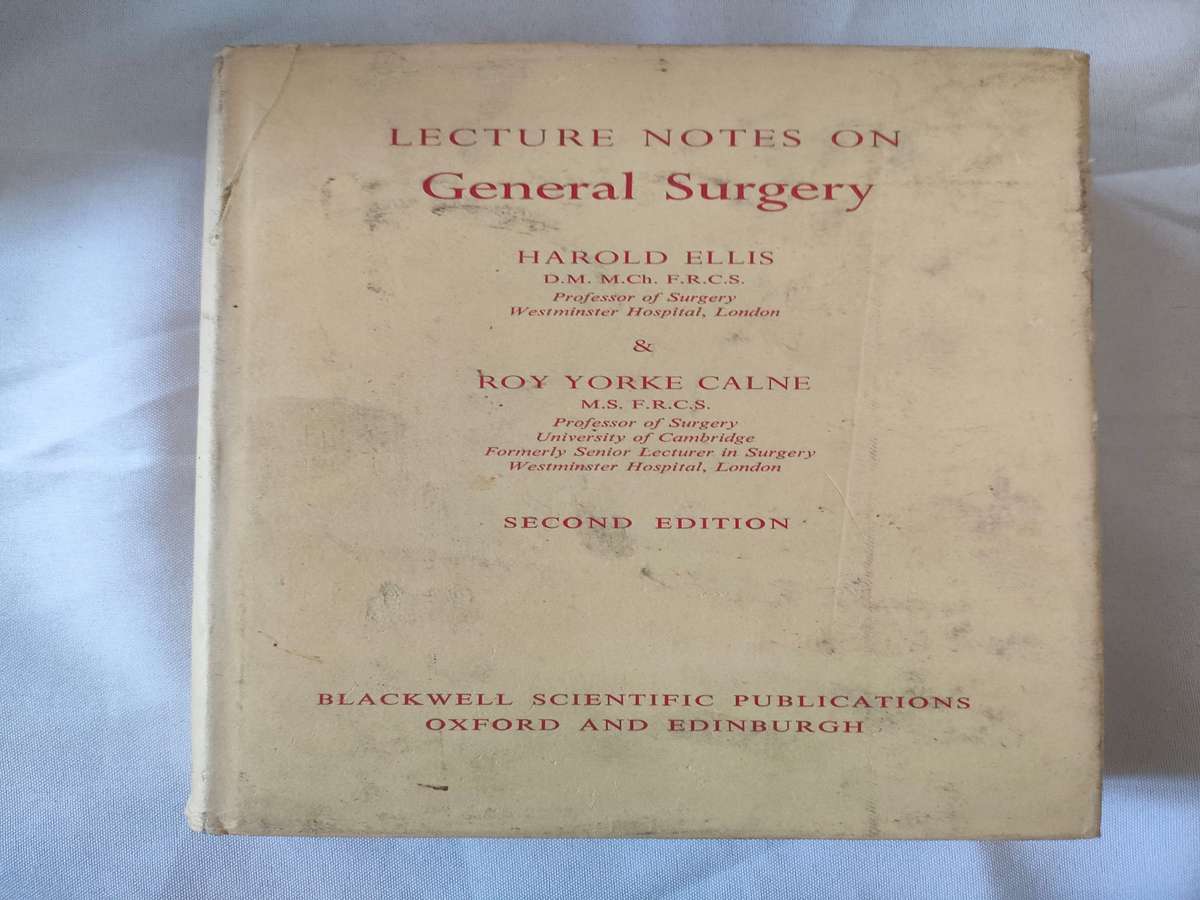 Lecture Notes on General Surgery by Ellis & Calne 1968 : 4th Edition: 1961: Good condition