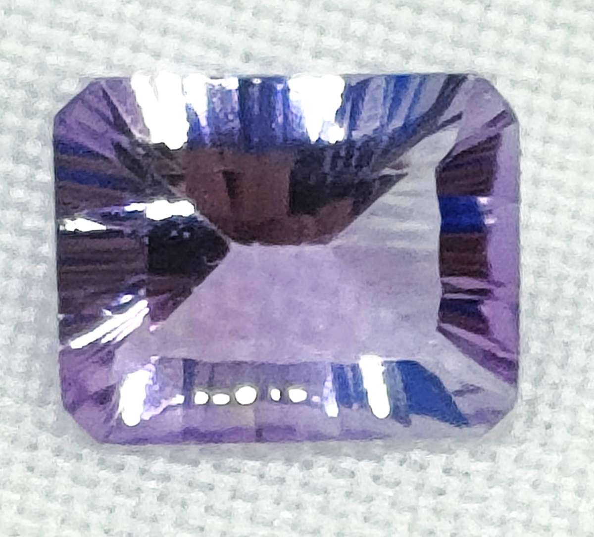 Natural Amethyst- emerald cut - 9.8 mm -certification optional - 15 of 17 gemstones