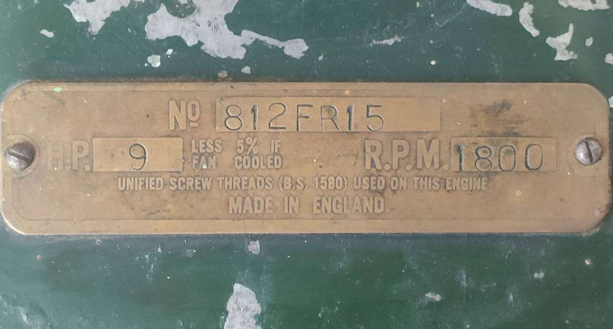 Lister Diesel engine cover - good condition with some paint loss - from way before Escom- 24.5 cm h