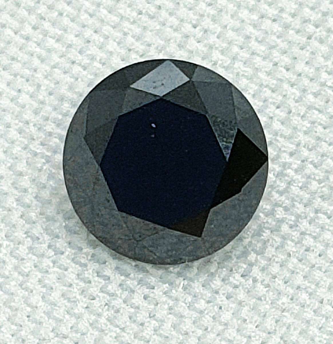 Black Moissanite - 6.5 mm - 1 ct round - certification optional -2 of 17 gemstones
