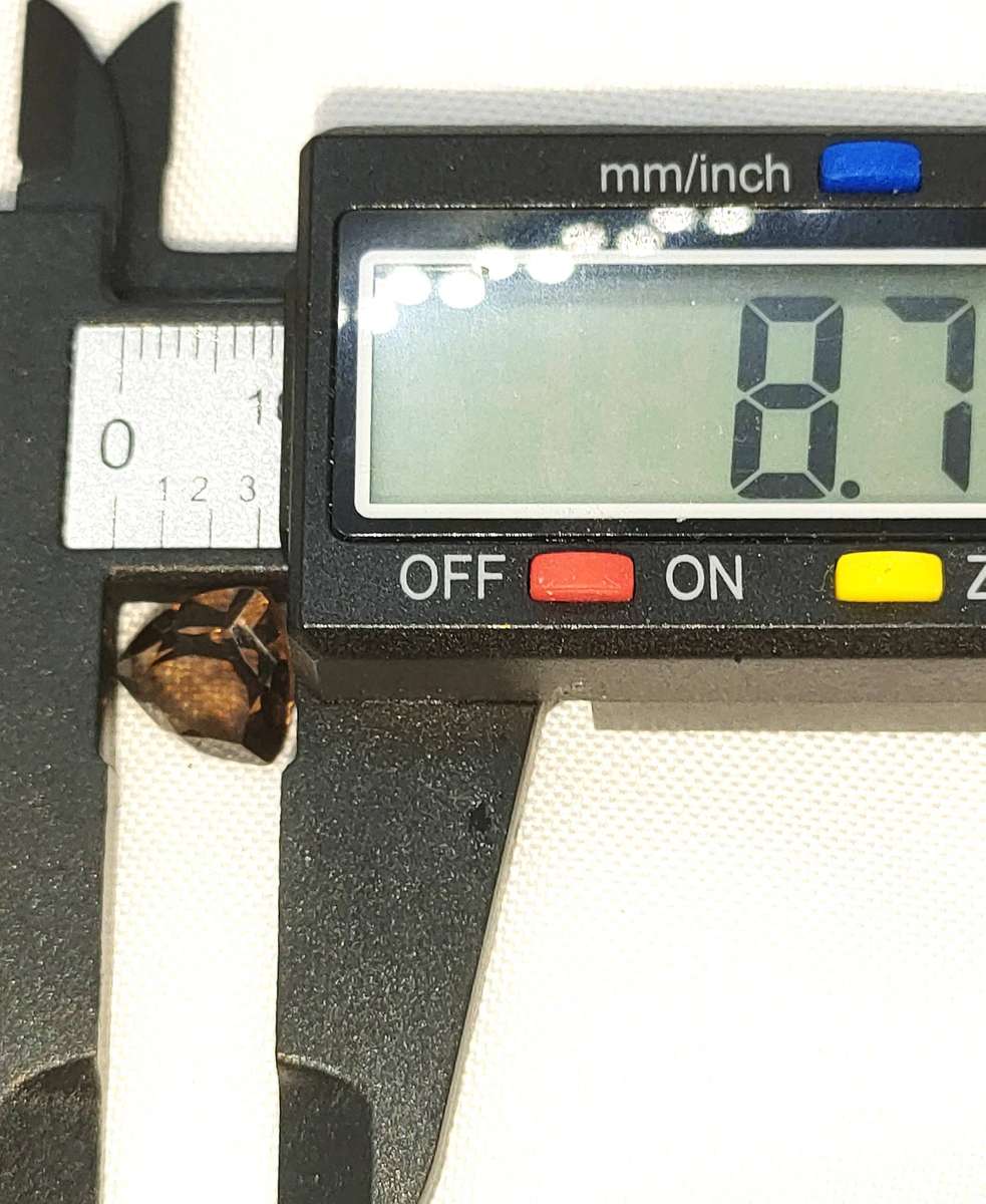 Natural Brown Topaz- 8.7 mm - trillion cut - certification optional -7 of 17 gemstones