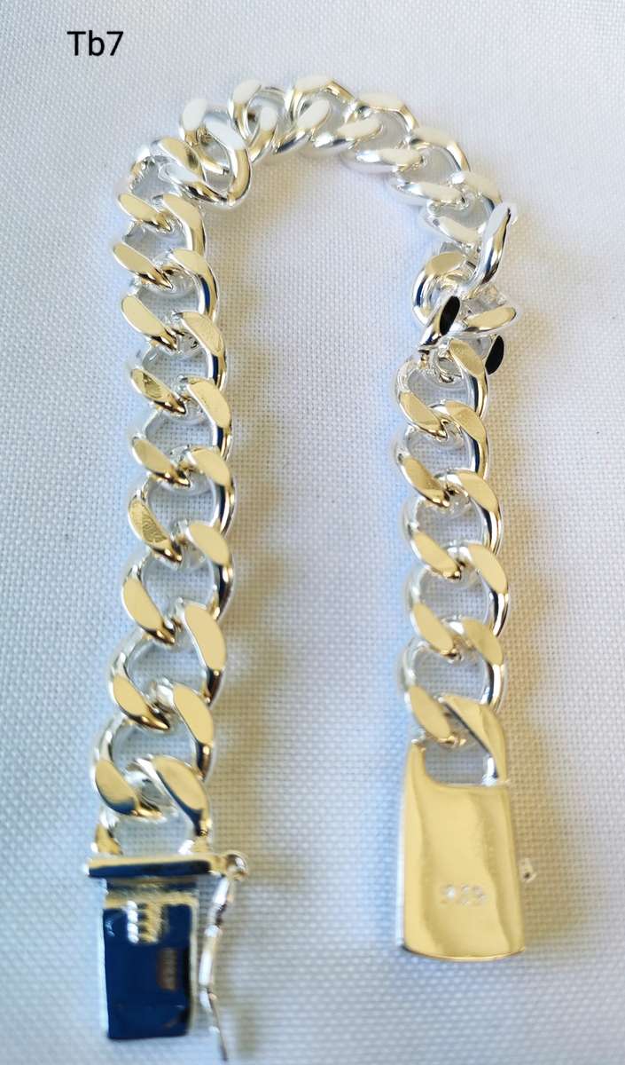 Silver bracelet - 925 stamp - length - 19 cm