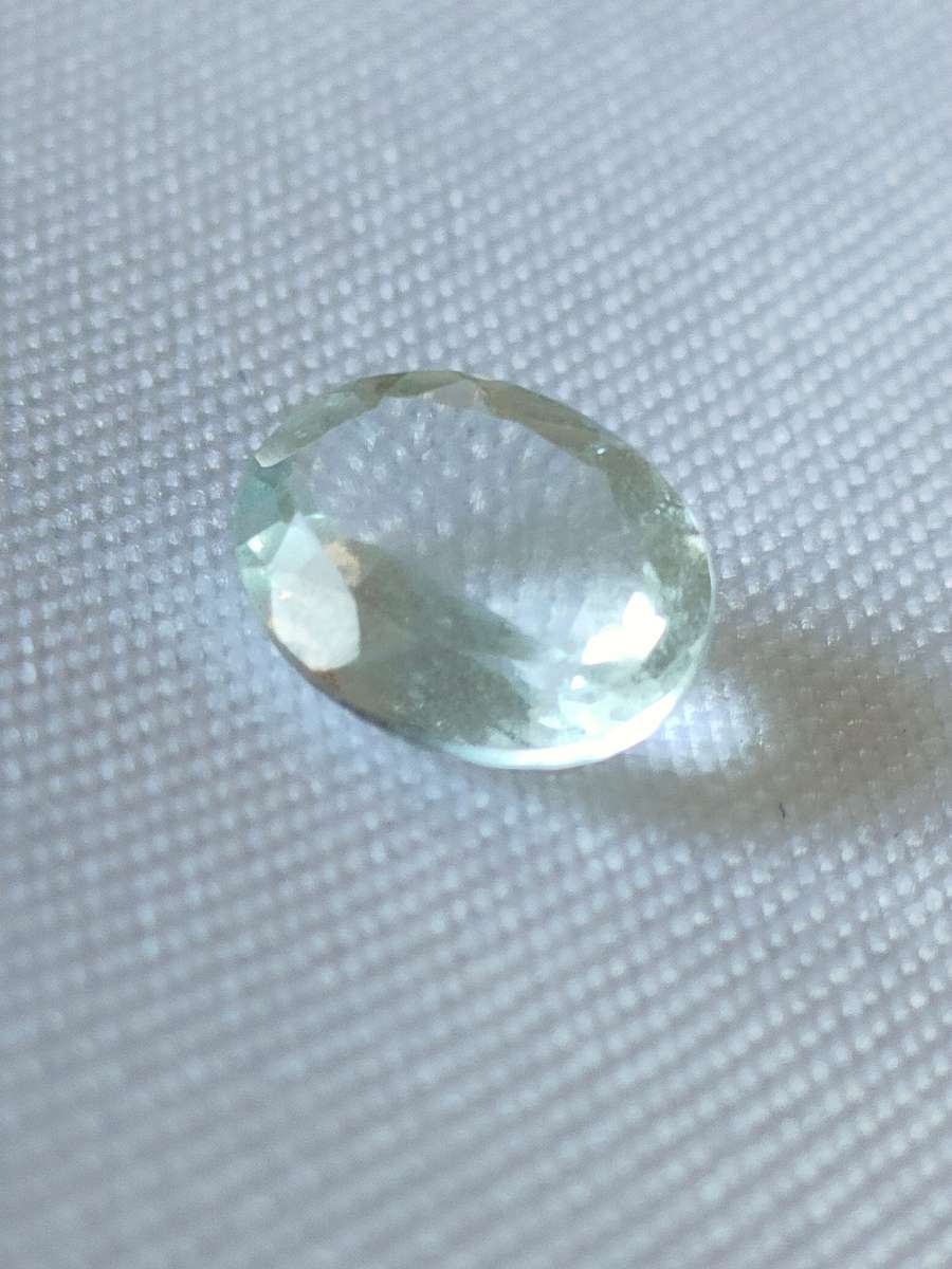 Large Aquamarine gemstone - 11x9 mm - oval cut - beautiful colour - Certification available at R250