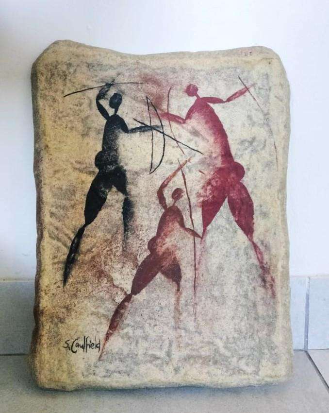 Fine Composite Rock Art by Sean Caulfield - exquisite piece - 410 mm x 300 mm