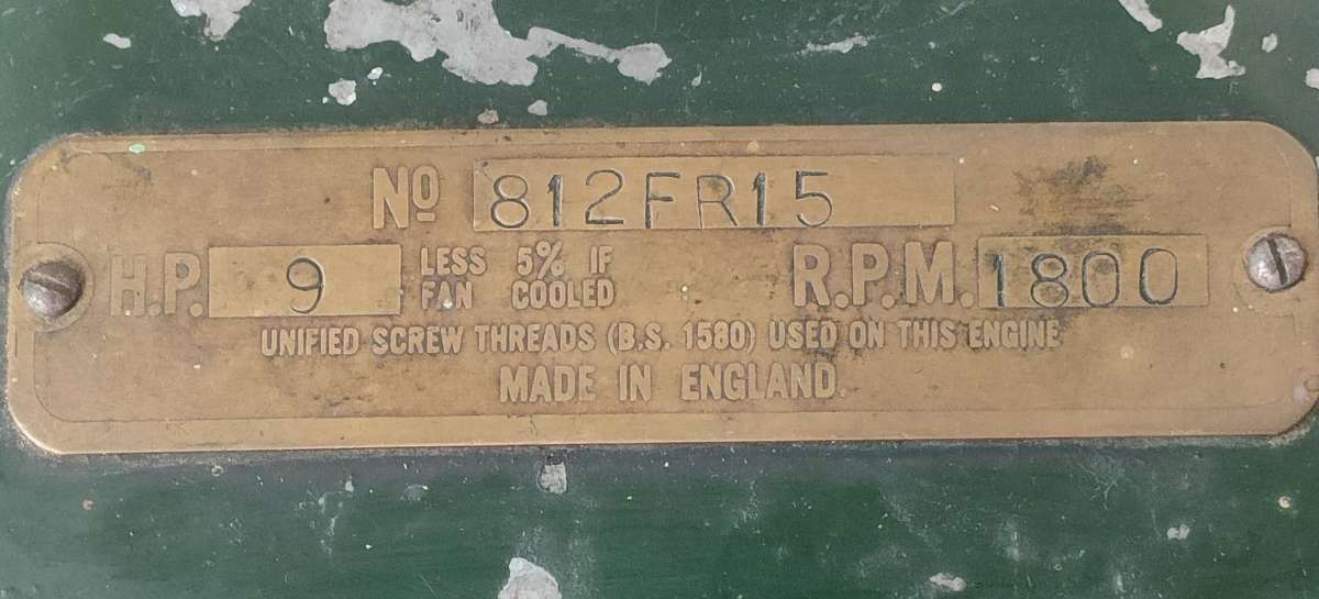 Lister Diesel engine cover - good condition with some paint loss - from way before Escom- 24.5 cm h