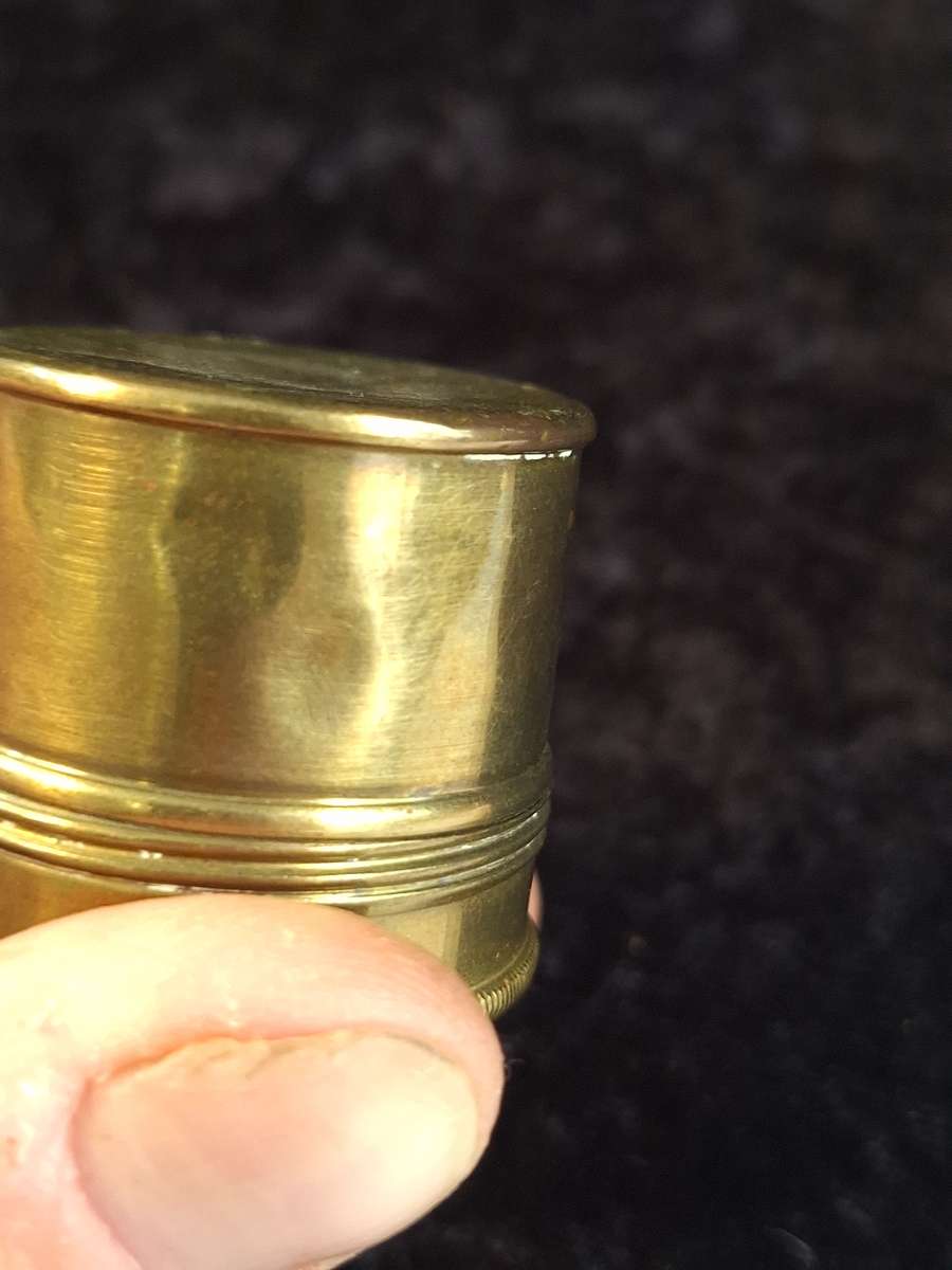 Vintage Brass Trinket Box.