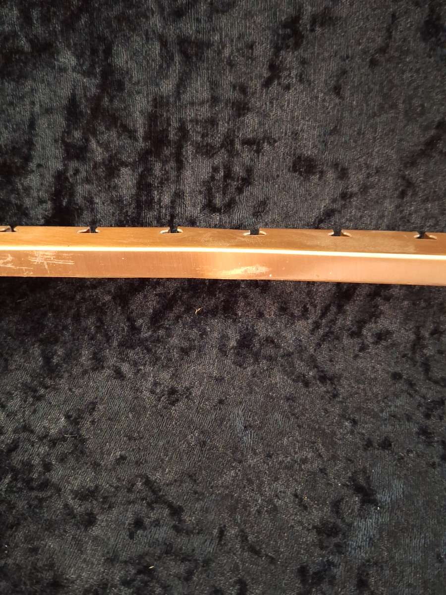 Vintage Medium Copper Plated and Plastic Teaspoon Display Shelf.