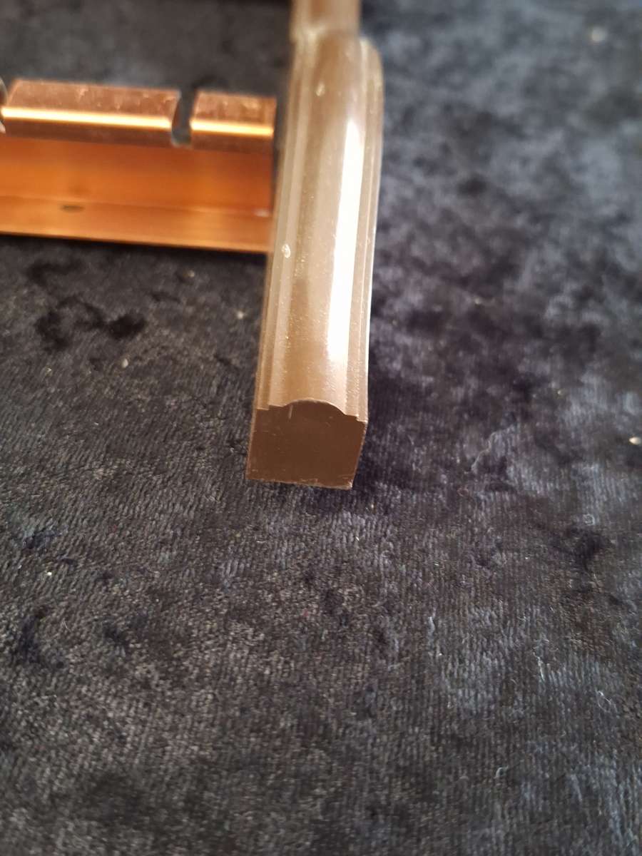 Vintage Medium Copper Plated and Plastic Teaspoon Display Shelf.