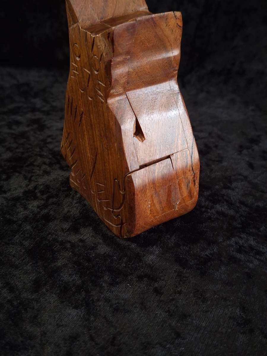 Vintage Wooden Hand Made Puzzle Box.