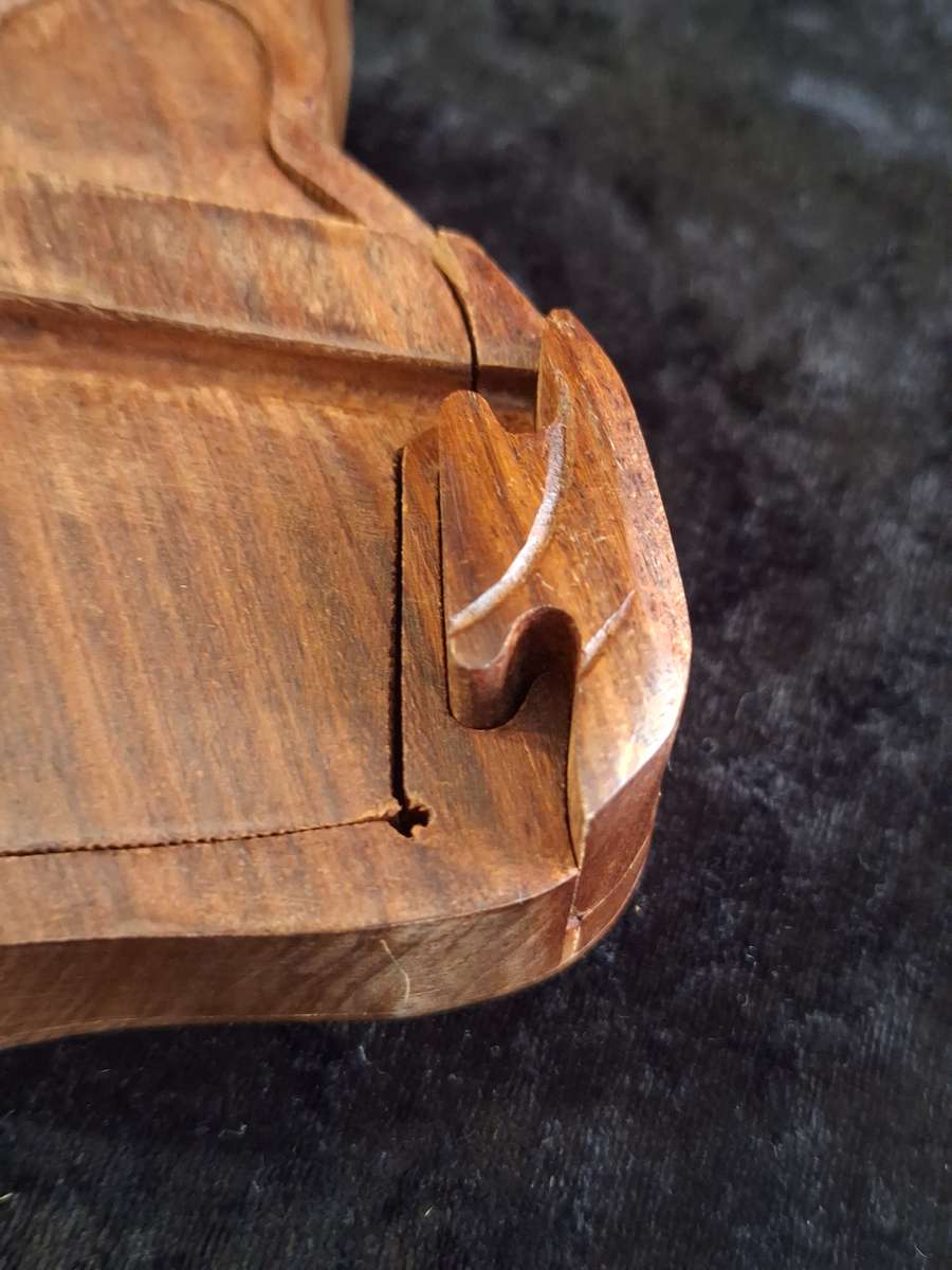 Vintage Wooden Hand Made Puzzle Box.