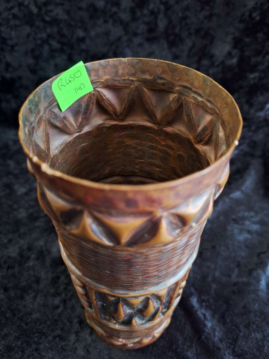 Beautiful Mid-Century Copper Vase.