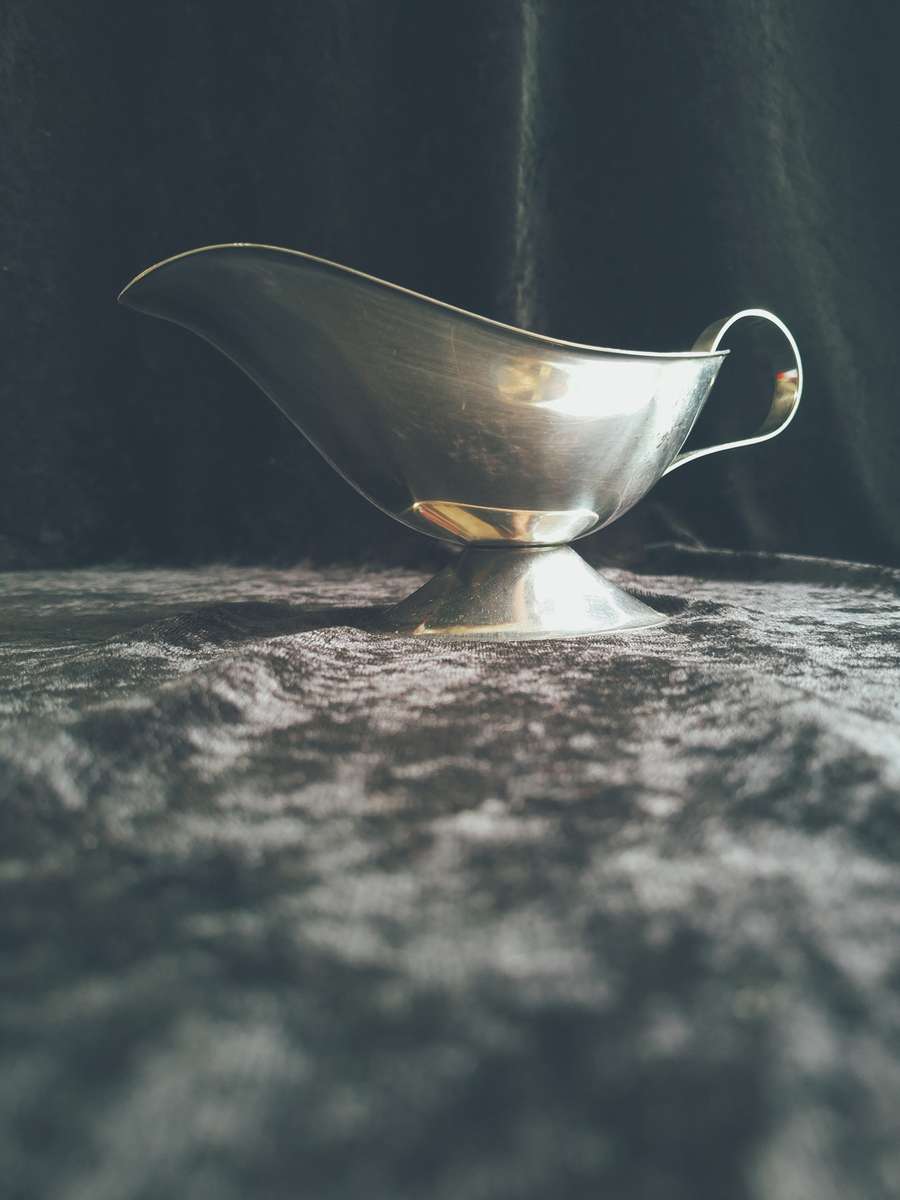Vintage Stainless-Steel Gravy Boat
