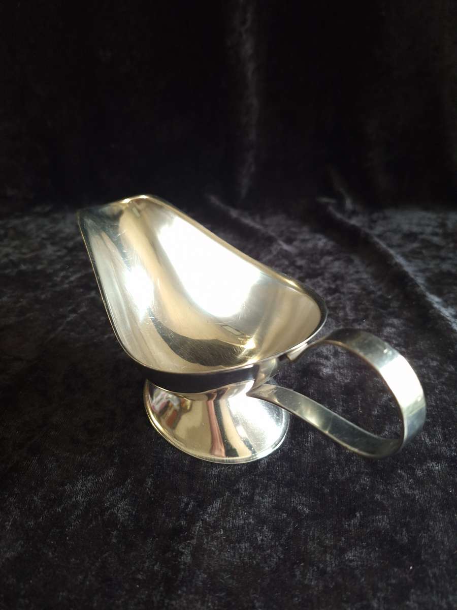 Vintage Stainless-Steel Gravy Boat