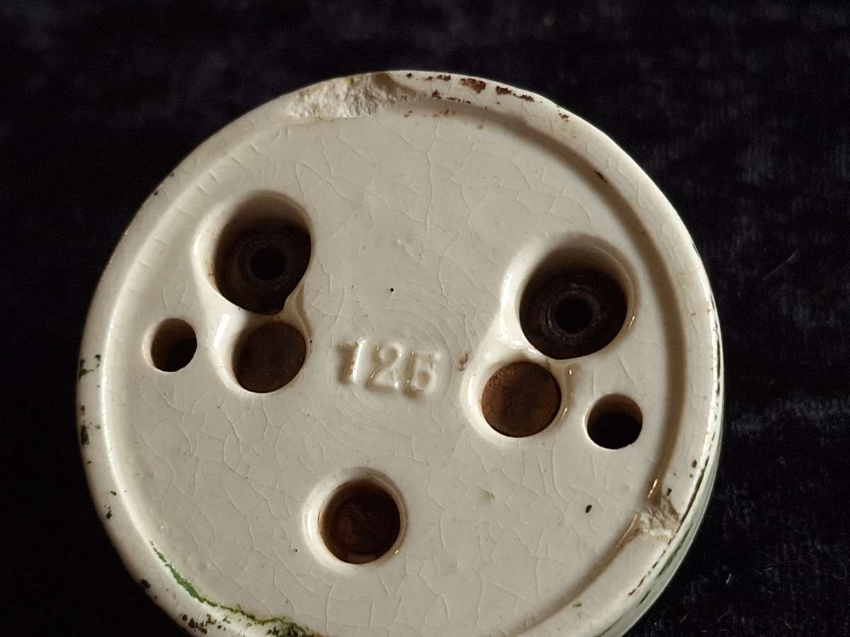 Vintage Brass and Porcelain Light Switch