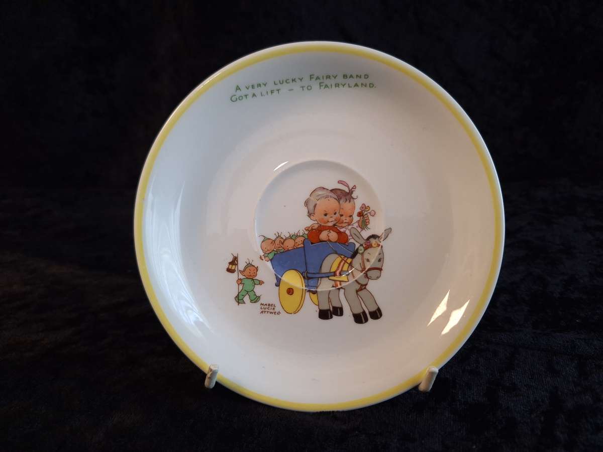 Stunning 1930's Art-Deco Mable Lucie Attwell Shelley Saucer