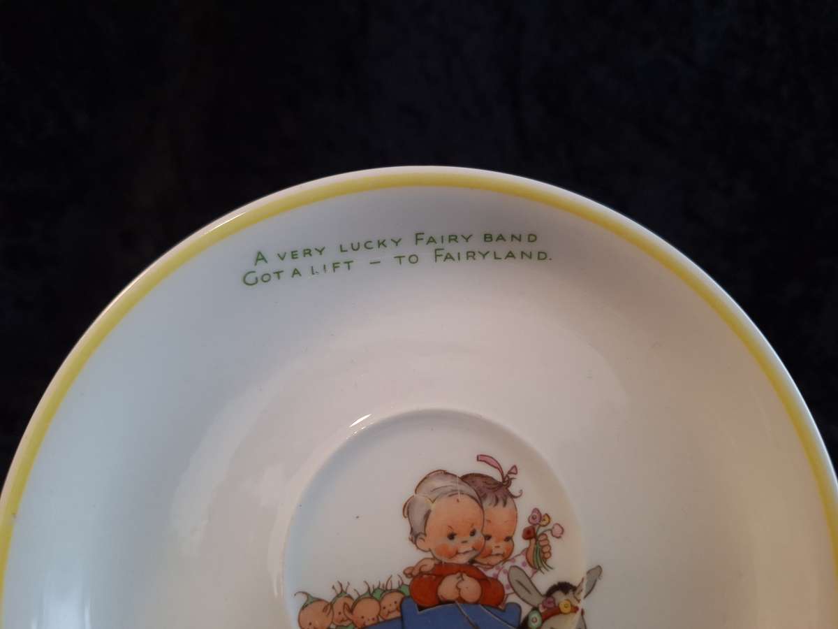 Stunning 1930's Art-Deco Mable Lucie Attwell Shelley Saucer