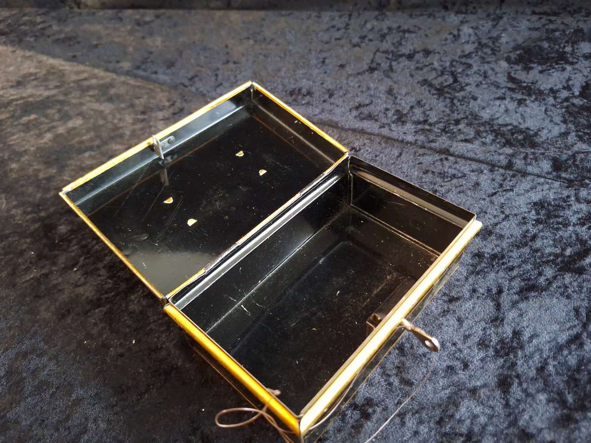 Vintage Tin Chad Valley Toy Money Box with Key