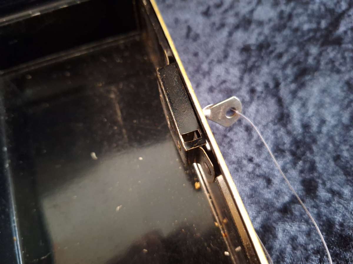 Vintage Tin Chad Valley Toy Money Box with Key